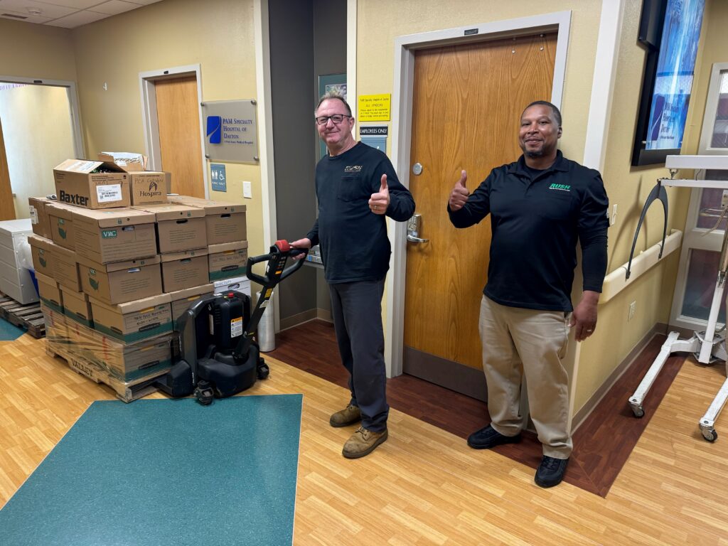 Our People - Rick and Thomas making critical deliveries